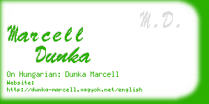 marcell dunka business card